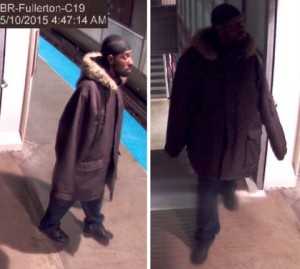 Surveillance footage of a man suspected of attempting to sexually assault a woman on a North Side Red Line train early Sunday | Chicago Police