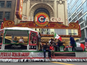 Chicago Columbus Day Parade, Photo by bridget Talley, WLS News