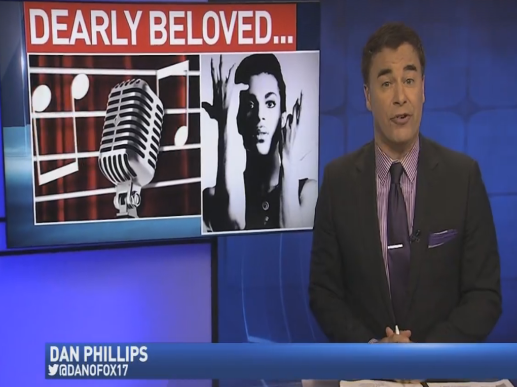 Dan Phillips, a sportscaster in Nashville, was terminated for adding Prince lyrics into his report.