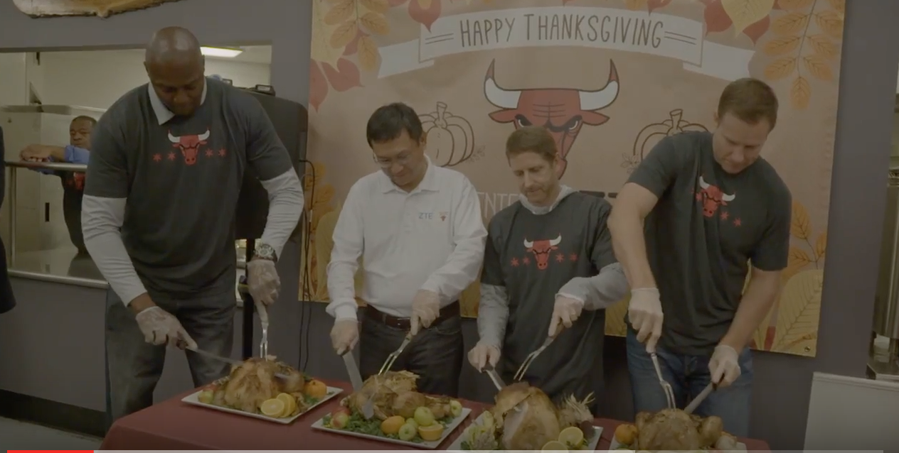 Happy Thanksgiving from the Chicago Bulls!