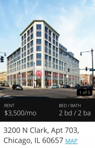clark and belmont high priced apartments